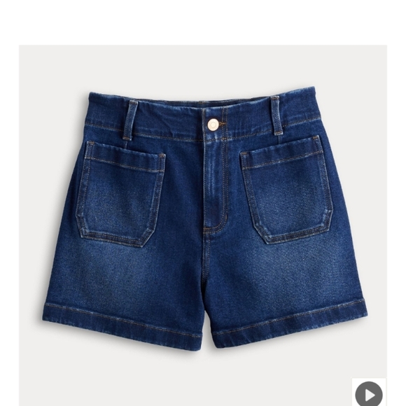 LC Lauren Conrad The Super High Rise Laguna Women's Denim Shorts Size 14 (EUC) - Picture 2 of 11